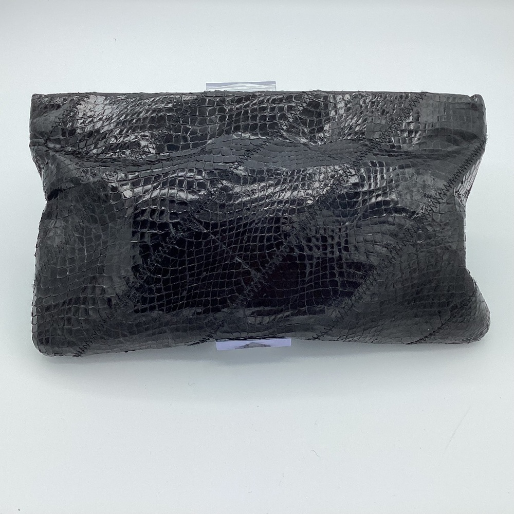 Vintage Ronay Genuine Snakeskin Black Clutch Bag. SALE $25